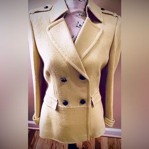Tahari by Adam Levine 8 Crop Wool blend/Yellow Military Tailored Fully lined..